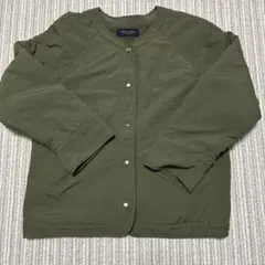 chocolate raffine robe ノーカラーブルゾン カーキ