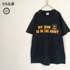 US古着　Tシャツ　US.ARMY　USA直輸入　90s　黒　ブラック　M　半袖