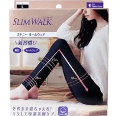 スリムウォーク スキニー ルームウェア ブラック