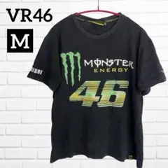 VR46 Tシャツ 半袖 モンスターエナジー M ブラック コットン バイクのサムネイル