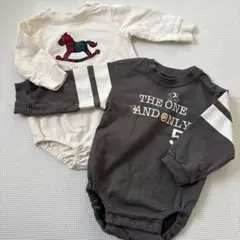 トレーナー　ロンパース　2着セット