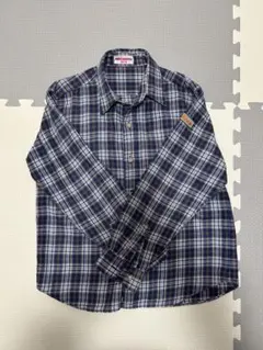 ミキハウス チェック柄 長袖シャツ 130