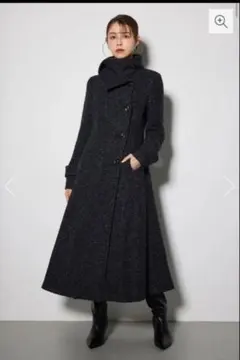 rienda オーバーネックシンデレララインコート