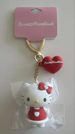 【お値下げ】サンリオ　ピューロランド　ハローキティ キーホルダー ハートチャーム