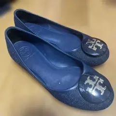 Tory Burch フラットシューズ ネイビー 5Mのサムネイル