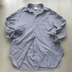 spick and span 綿ストライプシャツ 刺繍入りのサムネイル