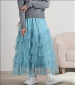 ロングスカート プリーツ