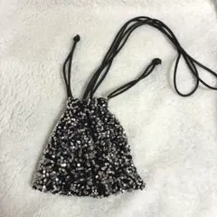 MYMOOD. 2WAYスパンコール巾着ミニショルダー ショルダーバッグ