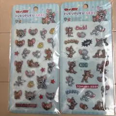 即*！様 トムとジェリー ぷくぷくシール 2点セット