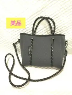 美品 Willow bay ウィローベイ 2way ミニショルダーバッグ　グレー