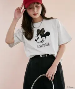 【Disney ミニーマウス レオパード柄 ドッキング Tシャツ 未開封】のサムネイル