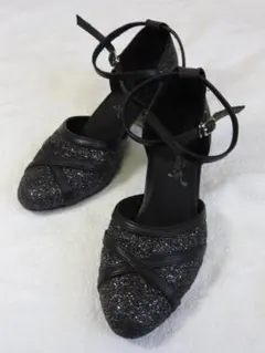 【お買い得】ダンスシューズ、ラテンスタンダード兼用　23.5　ｗ