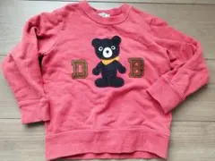 ダブルビー　トレーナー　100　赤　長袖　秋冬服