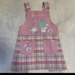 サンリオ　キキララ エプロン 130 小学生　ピンク　大人気