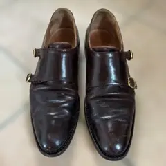 希少別注】トリッカーズ ジョニーモーク シングルモンク 茶シボ革 6