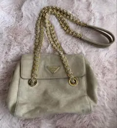 PRADA プラダ　チェーンバッグ ショルダーバッグ スエード