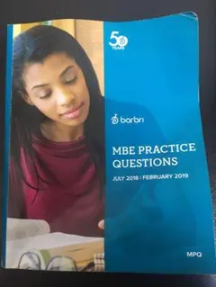 美國司法考試 US Bar barbri MBE 考題