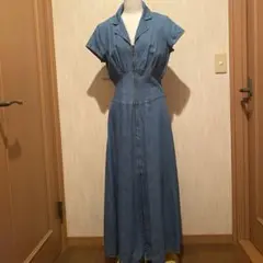 90s USA製 MODA INT'L デニムマキシワンピース 涙型ジップ羽織 2026年最新】#涙型ジップの人気アイテム - メルカリ