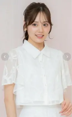 アプワイザーリッシェ 長濱ねるさん着用 シャツレースブラウス - メルカリ