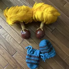 マラカス 羽根飾り付き 2本セットのサムネイル