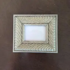 シルバー 波模様のミニ額縁