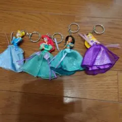 ディズニープリンセス キーホルダー 4体セット