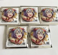 プロセカ　グリッター缶バッジ　初音ミク　4A 5点　ワンダショ　特訓後　グリ缶