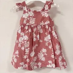 PETIT BATEAU アロハ　ワンピース　18m/81㎝　サーモンピンク