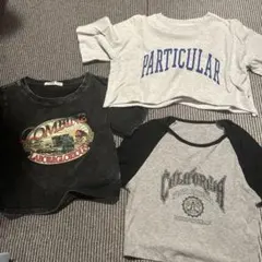 WEGO クロップドTシャツ 3点セット S