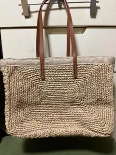 ナチュラルストロー トートバッグ　ヘイニ