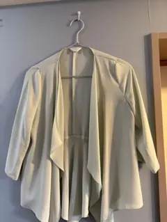 【値下】CK ミントグリーン　ボレロ　シフォンカーディガン