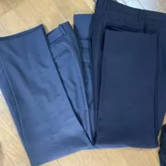 ネイビー ストライプ スラックス 3点セットメンズ　ビジネス　スーツ下