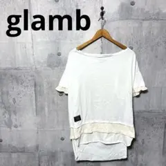 glamb グラム メンズ 半袖レイヤードカットソー 0 ホワイトのサムネイル