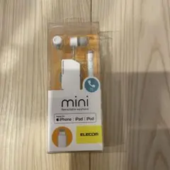 【新品】エレコム イヤホン マイク付 EHP-LFR10CWH