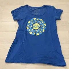 Patagonia オーガニックコットン Tシャツ XS ブルー 太陽柄のサムネイル
