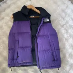 THE NORTH FACE ダウンベスト XL 紫/黒