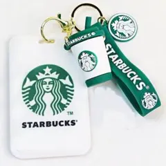 スタバ IDカードホルダー ストラップ コーヒーコップ　フィギュア キーホルダーのサムネイル