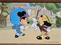 昭和レトロディズニー ミッキー ミニー ポストカード 5枚セット！絵葉書
