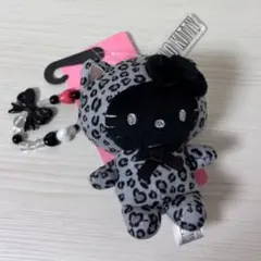 ハローキティ ヒョウ柄 マスコットチャーム ギャル　 ぬいぐるみ　 キーホルダー