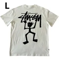 STUSSY ステューシー　シャドーマン バックプリント Tシャツ　オフホワイトのサムネイル