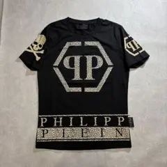 PHILIPP PLEIN フィリッププレイン Tシャツ ラインストーン スカル