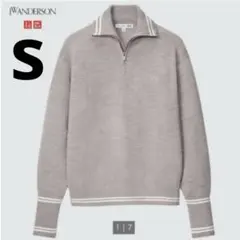 UNIQLO and JW ANDERSONメリノブレンドハーフジップセーター