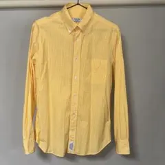 ワイルドライフテーラー　長袖シャツ　ギンガムチェック　黄色　M アダムエロぺ