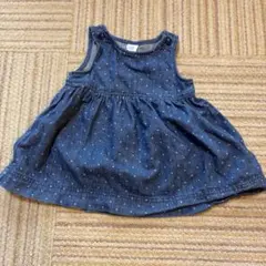 baby GAP デニム地　水玉 ワンピース　70cm