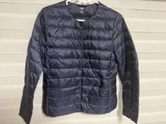 【美品】UNIQLO ユニクロ　ウルトラライトダウン　ネイビー Lサイズ