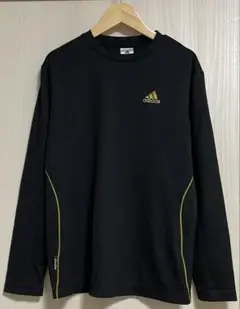 adidas 長袖 Mサイズ Tシャツ ブラック