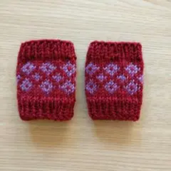 No.196 ♡ミニミニミニ♪ウール100%あったかリストウォーマー♪