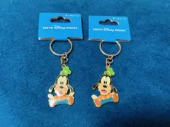 東京ディズニーリゾート グーフィー キーチェーン キーホルダー TDR 2個