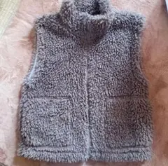 フリースベスト レディース Lサイズ ブラウン