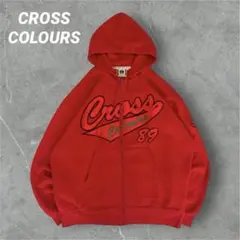 CROSS COLOURS ジップパーカー　00s レッド　ロゴ刺繍 XXL 2026年最新】CROSSCOLOURS メンズ パーカーの人気アイテム - メルカリ
